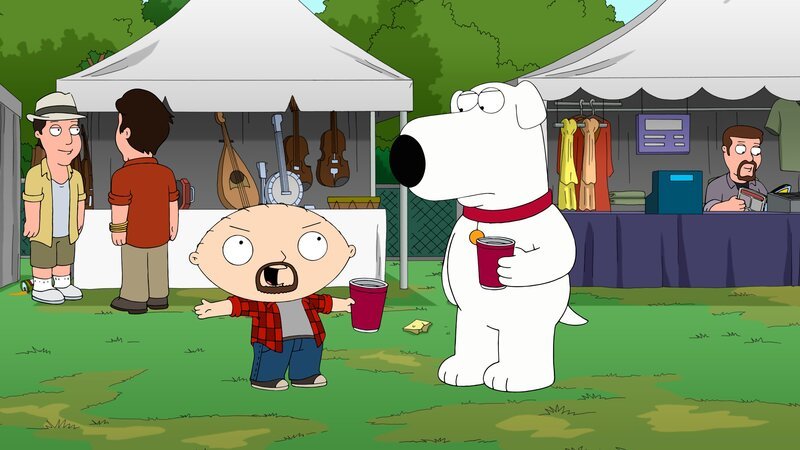 Das Festival ist ein voller Erfolg, bis Stewie und Brian erfahren, welches Mädchen auf sie abfährt … – Bild: Fox