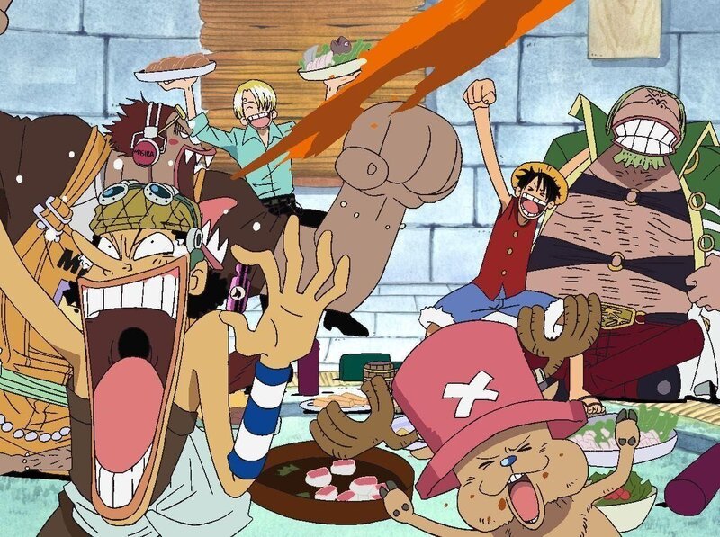 Monkey D. Ruffy und seine Crew – Bild: Eiichiro Oda /​ Shueisha, Toei Animation