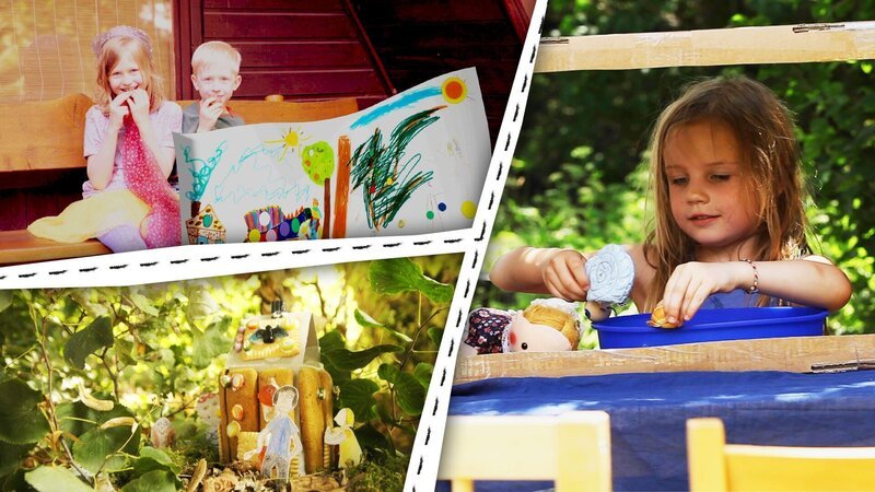 Kinder malen, erzählen und spielen Märchen. – Bild: KiKA/​Motion Works GmbH