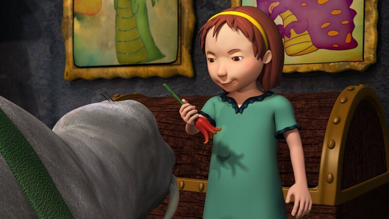 Luzi braucht einen Zauberspruch. – Bild: rbb/​DIGITRICK Berlin