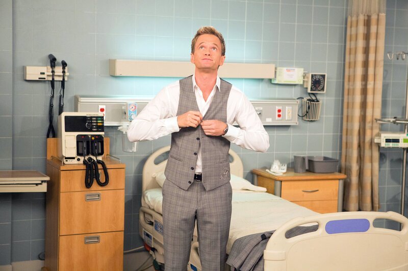 Als Daphne eine heikle SMS an Lily schickt, bittet Marshall seine Freunde Barney (Neil Patrick Harris), Ted und Robin um Hilfe beim Löschen der Nachricht und beruft sich dabei auf die ‚No Questions Asked‘-Regel … – Bild: 2013 Twentieth Century Fox Film Corporation