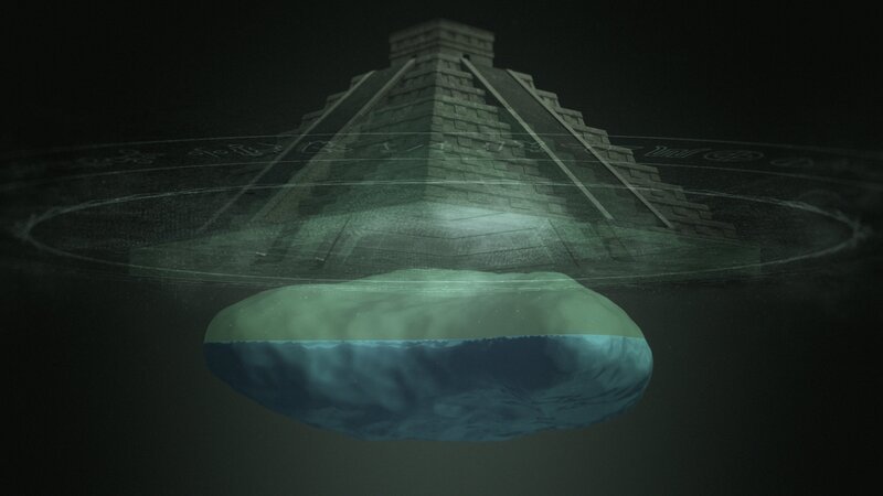 CGI-Visualisierung: Wasser unter Chichén Itzá – Bild: RTL /​ Big Media TV /​ RMC Production