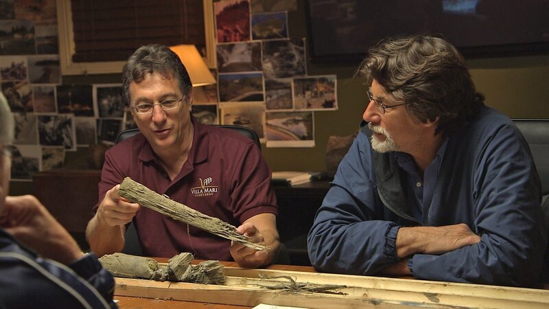 Oak Island hält für die Brüder Marty (l.) und Rick Lagina (r.) weiterhin einige Geheimnisse bereit … – Bild: 2014 A&E Television Networks, LLC. All Rights Reserved/​ PROMETHEUS ENTERTAINMENT Lizenzbild frei