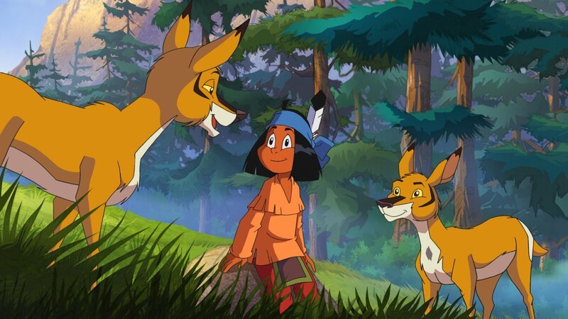 Yakari freundet sich mit den quirligen Antilopen-Zwillingen Tipoo und Topii an. – Bild: WDR/​Storimages