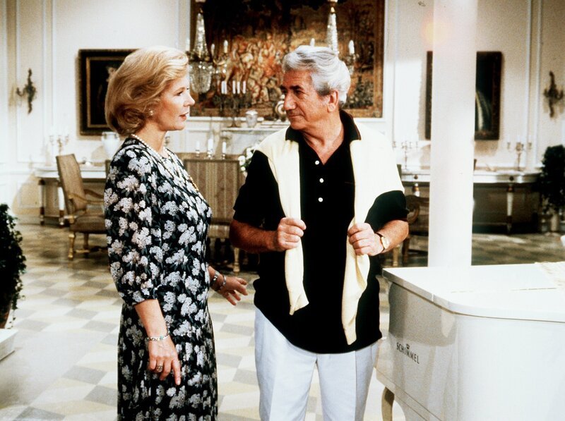 Das Erbe der Guldenburgs „Der berühmte Gast“. Im Bild: Christiane Hörbiger, Daniel Gèlin. – Bild: ORF/​ZDF