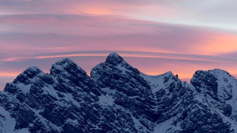 Abendrot am Hahntenjoch – Lechtal. – Bild: ORF/​Hans Jöchler