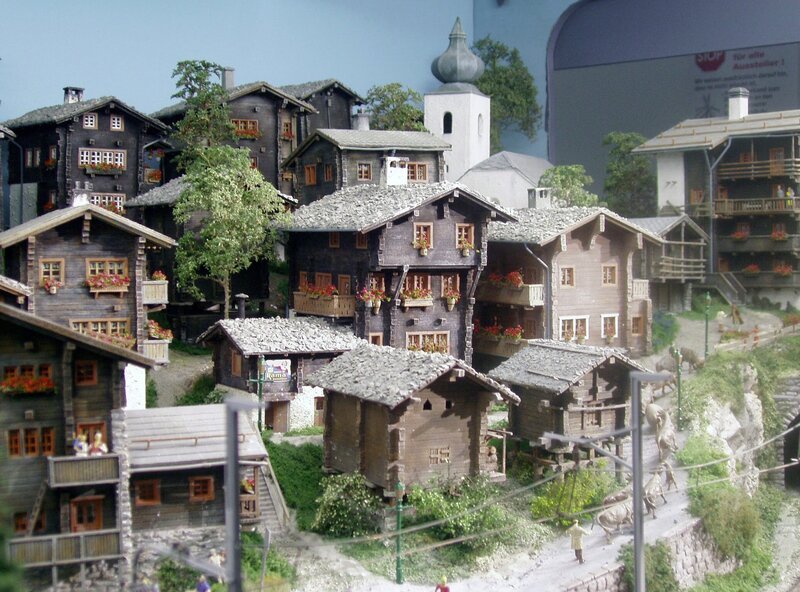 Modell Randa in der Schweiz. – Bild: SWR/​v. Ortloff