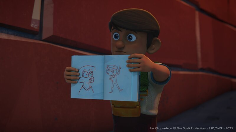 Bernard ist verdutzt. Das ist alles, was in Yunas Tagebuch steht? – Bild: SWR/​Blue Spirit Productions