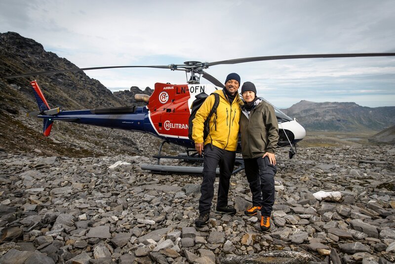 Will Smith (links) und die Polarökologin Dr. Allison Fong während ihrer Expedition zum Nordpol. – Bild: Freddie Claire /​ National Geographic