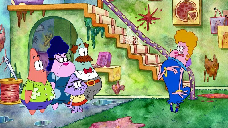 v.li.: Patrick, Bunny, Squidina, Cecil, Lady Upturn – Bild: Paramount