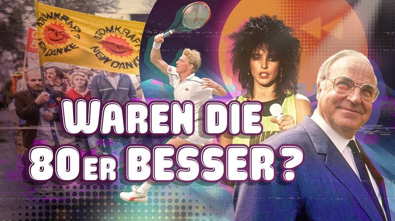 Kontraste – Waren die 80er besser? Die Sehnsucht nach der guten alten Bundesrepublik. – Grafik zur Sendung – Bild: rbb