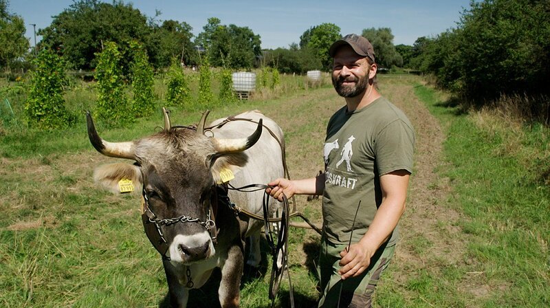  Claus Kropp, Archäologe und Leiter Freilichtlabor Lauresham.  – Bild: HR /​ HR/​Pressestelle