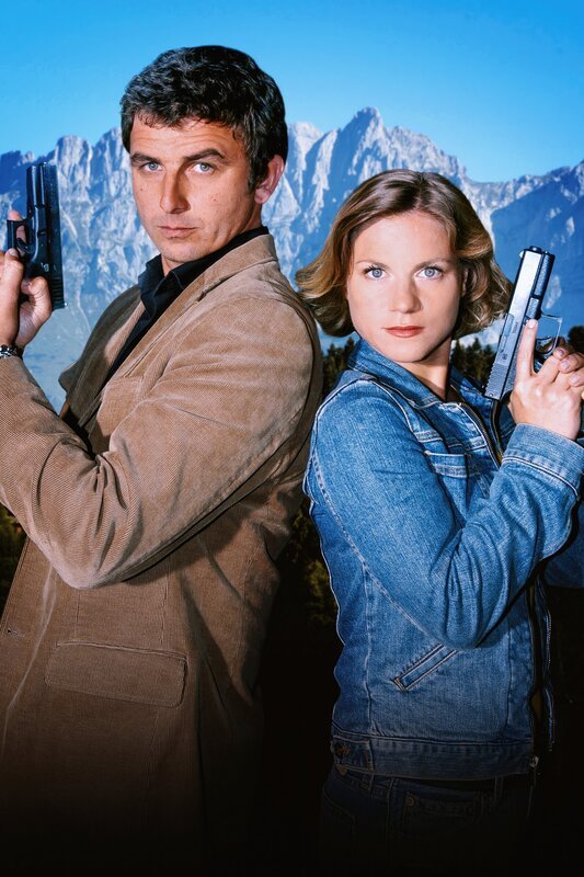 Hans Sigl (Andreas Blitz), Kristina Sprenger (Karin Kofler). – Bild: ORF/​Hubert Mican