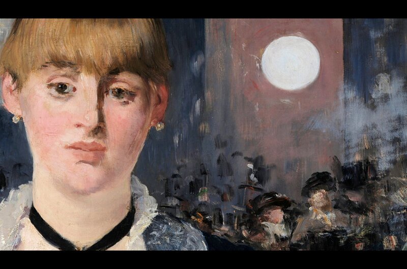 Mit dem Aufkommen der Elektrizität und dem künstlichen Licht verändert sich die menschliche Lebensweise grundlegend. (Detail der Lampe in Édouard Manets Gemälde „Bar in den Folies Bergère“) – Bild: Schuch Productions