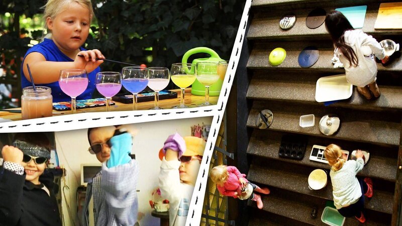 Kinder experimentieren mit Geräuschen und machen Musik. – Bild: KiKA/​Motion Works GmbH