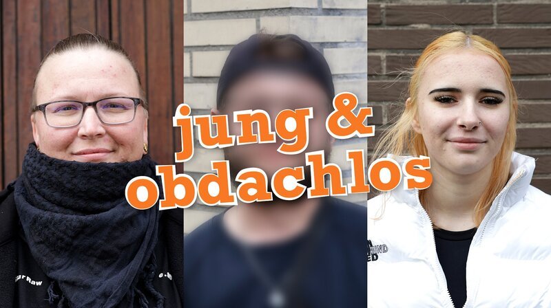 Lena, Alex und Jessmen erzählen Reporterin Jana in dieser neuneinhalb-Folge von ihrem Leben auf der Straße. – Bild: WDR/tvision Lena, Alex und Jessmen erzählen Reporterin Jana in dieser neuneinhalb-Folge von ihrem Leben auf der Straße. – Bild: WDR/tvision