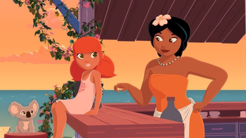 Maeva (r.) hat einen Lieferdienst für ihr Restaurant eingerichtet und Marina (l.) erweist sich dabei als große Hilfe und Organisationstalent. – Bild: KiKA