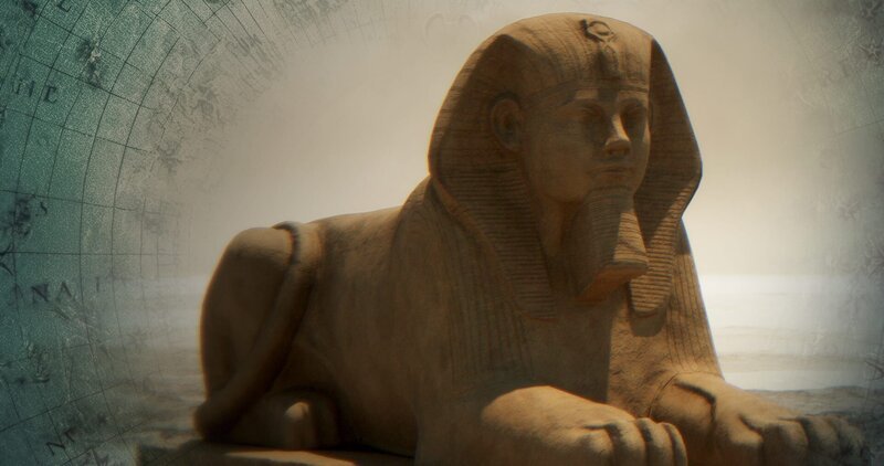 Nach dem Bändigen des Nils wird das Reich der alten Ägypter durch einen mächtigen König vereint. Die Pharaonen-Herrschaft wird begründet. – Bild: ZDF and AdobeStock_615290059, Ancient_Powers_Egypt_GFX_image_01