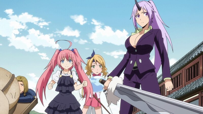 L-R: Milim, Elen, Shion – Bild: Taiki Kawakami, Fuse, KODANSHA/​“Ten-Sura“ Project