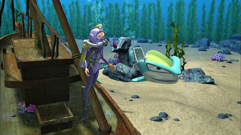 Dr. Kate und Scout sind auf der Suche nach Fundstücken, die beweisen sollen, dass früher Wikinger in Neufundland gelebt haben. – Bild: KI.KA/​Mike Young Productions