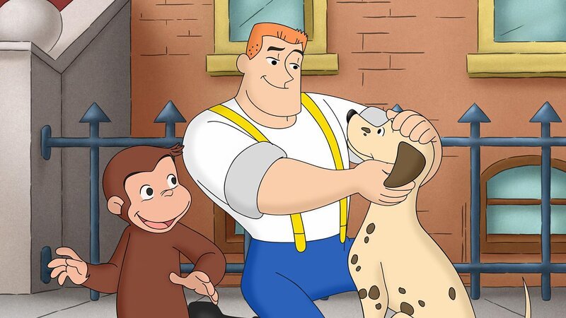 Coco (l.) und Feuerwehrmann Sam (r.) haben die Ausreißerin Blitzi wieder eingefangen. – Bild: ORF/​Universal