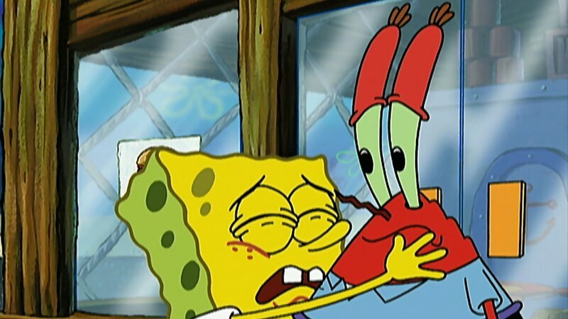 L-R: SpongeBob, Mr. Krabs – Bild: ViacomCBS