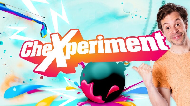 Key Visual Sendereihenbild mit Typo zu „CheXperiment“ mit Tobias Krell. – Bild: Markus Konvalin