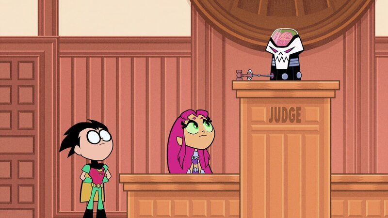 v.li.: Robin, Starfire, The Brain. – Bild: Cartoon Network