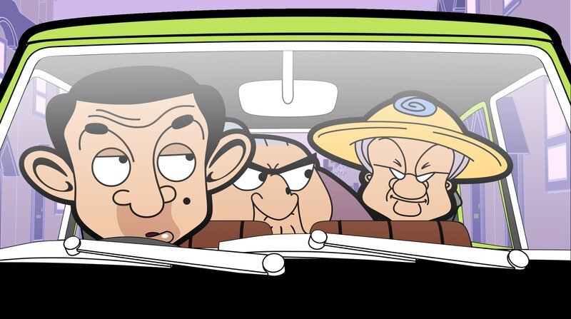 v.li.: Mr. Bean, Mrs. Wicket, Miss Wince – Bild: Tiger Aspect Productions Limited 2014