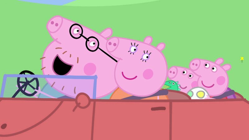 v.li.: Daddy Pig, Mummy Pig, George Pig, Peppa Pig – Bild: Paramount