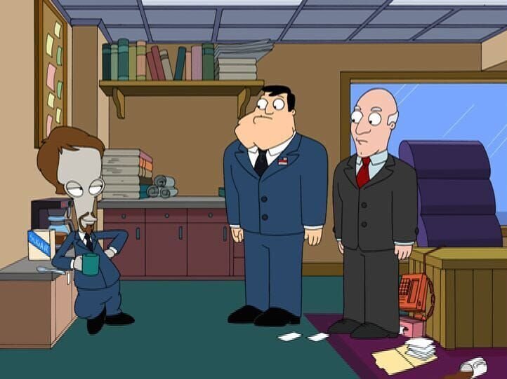 L-R: Roger, Stan, Bullock – Bild: 2007 Twentieth Century Fox Film Corporation.  All rights reserved. Lizenzbild frei