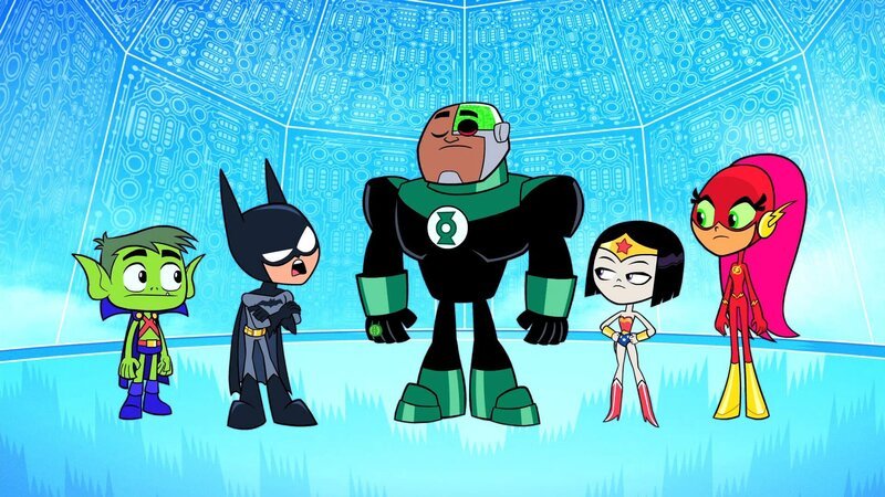 v.li.: Beast Boy, Robin, Cyborg, Raven, Starfire – Bild: Cartoon Network