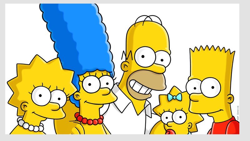(33. Staffel) – (v.l.n.r.) Lisa; Marge; Homer; Maggie; Bart – Bild: Fox Media LLC.