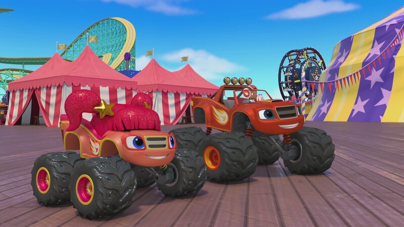v.li.: Sparkle, Blaze, AJ – Bild: Nickelodeon Jr.