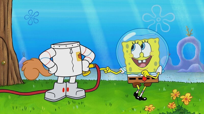 L-R: Sandy, SpongeBob – Bild: Paramount