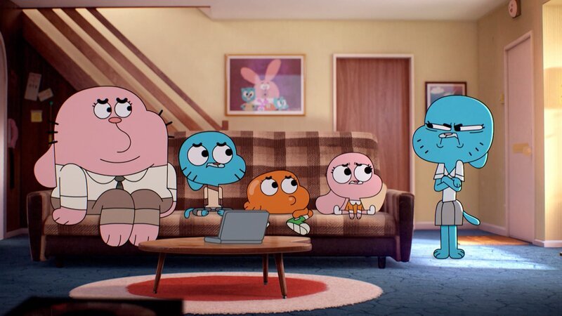 v.li.: Richard, Gumball, Darwin, Anais, Nicole – Bild: CARTOON NETWORK