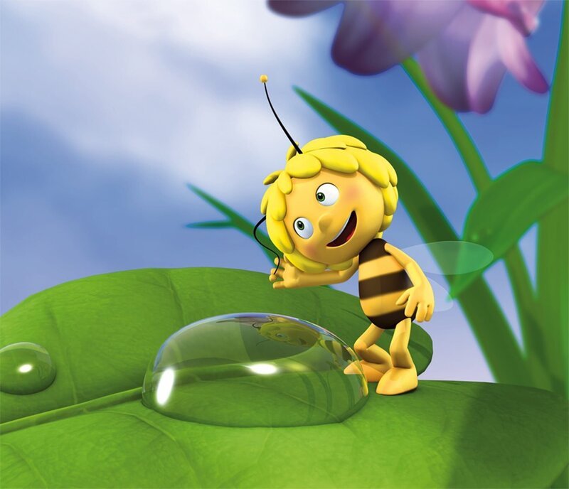 Maja mag Tautropfen. – Bild: ZDF/​Studio100 Media