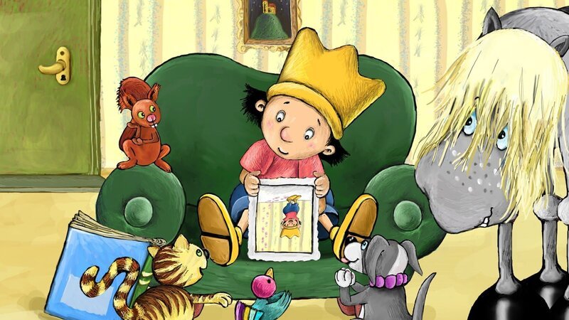 Der kleine König mit dem Eichhörnchen Buschel. – Bild: rbb/​Imediat GbR