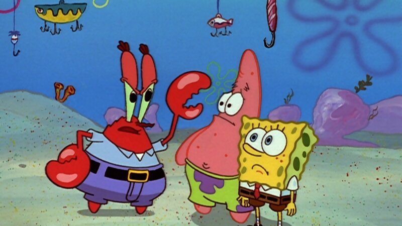 L-R: Mr. Krabs, Patrick, SpongeBob – Bild: ViacomCBS