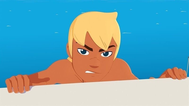 Yann ist sauer. Er hat entdeckt, wer hinter all den Erscheinungen steckt, die die Dorfbewohner von Maotou so erschreckt haben. – Bild: ZDF/​Media Valley/​Marzipan Films/​TF1/​Gaumont Animation/​KiKA