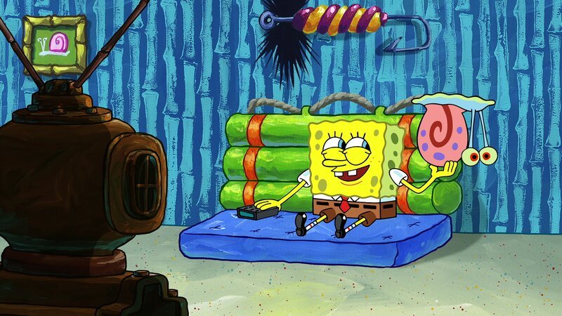 v.li.: SpongeBob, Gary – Bild: Paramount