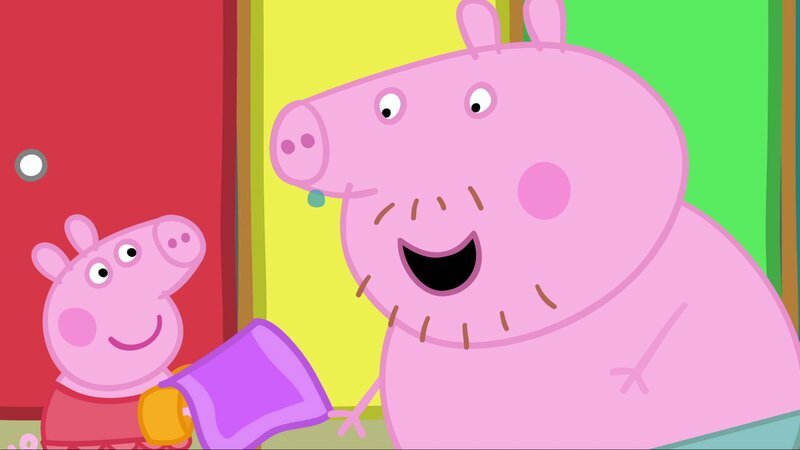 L-R: Peppa Pig, Daddy Pig – Bild: Paramount