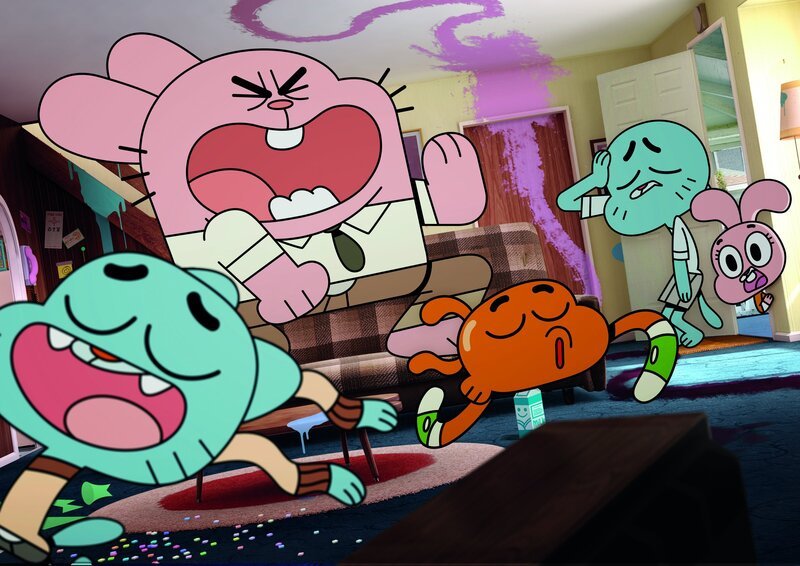 L-R: Gumball, Richard, Darwin, Nicole, Anais – Bild: Turner