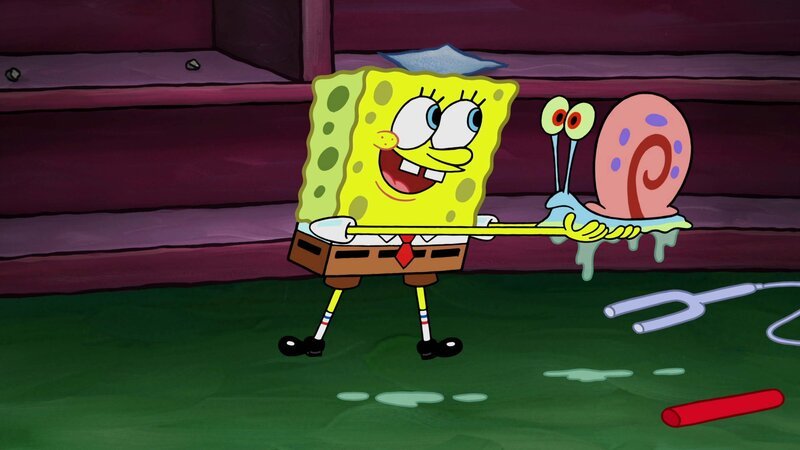 L-R: SpongeBob, Gary – Bild: Paramount