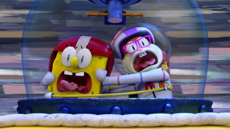 L-R: SpongeBob, Sandy – Bild: Paramount
