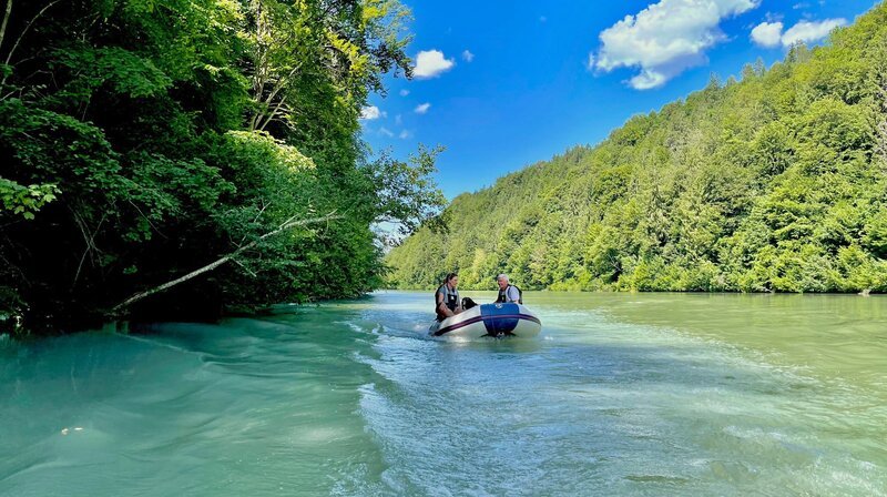 Bibermonitoring an der unteren Drau. – Bild: phoenix/​ZDF