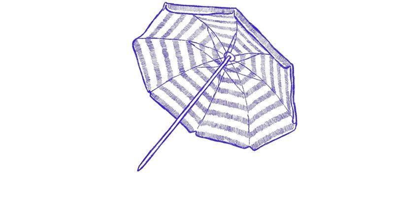 „Faire l’histoire“, épisode Le Parasol avec Elsa Devienne : Indispensable instrument de la panoplie du parfait vacancier, le parasol s’installe sur les plages à partir des années 1960 – Bild: Les Films d’Ici