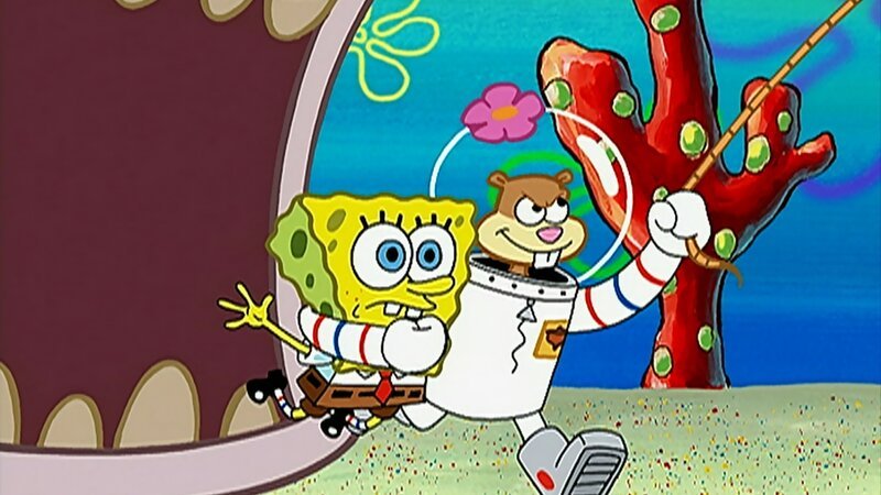 L-R: SpongeBob, Sandy – Bild: ViacomCBS
