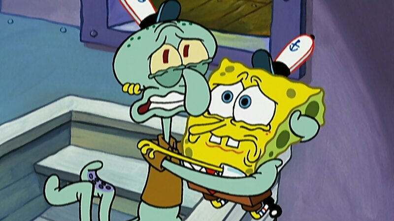 L-R: Squidward, SpongeBob – Bild: ViacomCBS