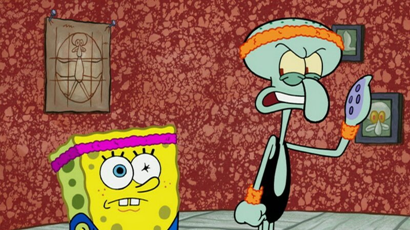 L-R: SpongeBob, Squidward – Bild: ViacomCBS